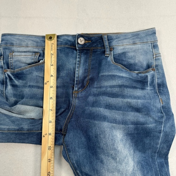 V 1969 Italia Skinny Cropped Jeans Womens Size 26/2 Light Medium Blue Mid Rise - Picture 9 of 14